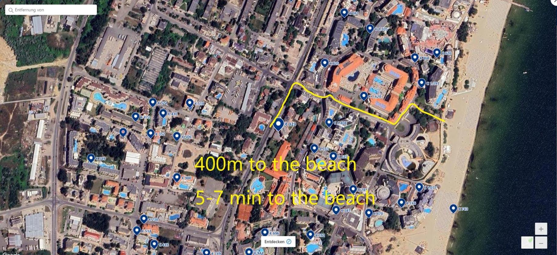 Apartment Ashton Hall - Sonnenstrand - Ost Slăntjev Brjag Exteriör bild
