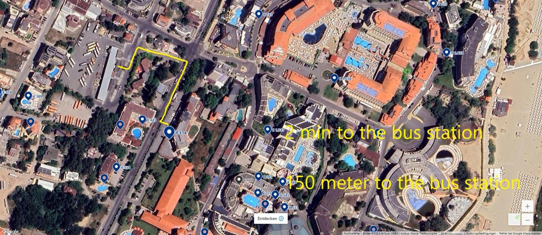 Apartment Ashton Hall - Sonnenstrand - Ost Slăntjev Brjag Exteriör bild